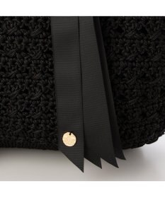 UNBILLION カシュカシュ cachecache / 下がりグログラン柄編みトート カゴバッグ