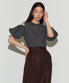 NAVE 【Nave　撥水機能・UVカット・透湿・接触冷感】ナイロンワッシャー ブラウス