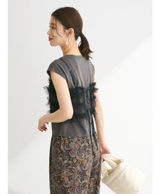 Green Parks ・ｓｗｉｎｇ　ｂｙ　ＳＥＴ２点チュールビスチェ＆フレンチＴ