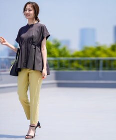 ANY SIS L エアリーストレッチ テーパードパンツ