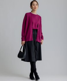 組曲 L 【WEB一部店舗限定】ウールジョーゼット キュロットパンツ