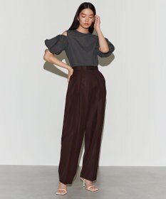 NAVE 【Nave　撥水機能・UVカット・透湿・接触冷感】ナイロンワッシャー ブラウス