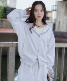 WEGO 【ユニセックス着用ITEM/SMLサイズ展開】ボンディングZIPパーカー