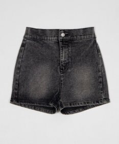 WEGO ハイウエストマイクロデニムショーツ