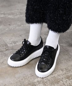 Pointer 日本製 レースアップ厚底スニーカー