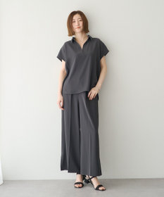 YECCA VECCA 【接触冷感】COOLスキッパーブラウス