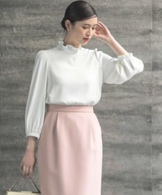 組曲 S 【KUMIKYOKU NAVY】ジョーゼットシフォン ブラウス