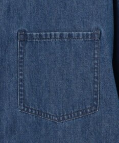 23区 【洗える】23区DENIM ライトダンガリー シャツ ワンピース