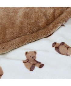 PET PARADISE ペットパラダイス くまちゃん 遠赤外線ボア 丸マット (70cm)  S