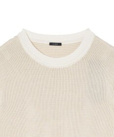 JOSEPH 【洗える】マイクロストライプ　ショートスリーブニット