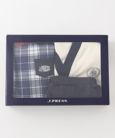 J.PRESS KIDS 【BOX付き】【80-90㎝】スムース 天竺カーディガン&長袖Tシャツ&パンツ セット