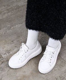 Pointer 日本製 レースアップ厚底スニーカー