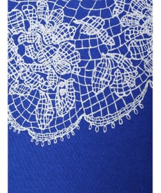 earth music&ecology レースプリントボーダープルオーバー