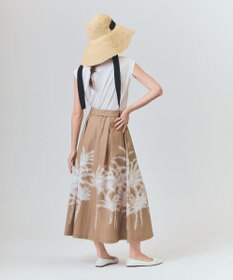 GRACE CONTINENTAL プラージュプリントタックスカート