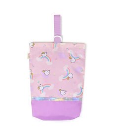 Mother garden 【2/15(日)迄 販売延長! 】マザーガーデン MOLANG モラン シューズバッグ 虹柄 上履き入れ