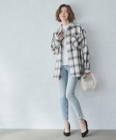 WEGO 【ユニセックス着用ITEM/SMLサイズ展開】オンブレチェックシャツ（LS）