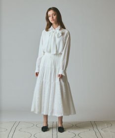 GRACE CONTINENTAL ボウタイシアーシャツ