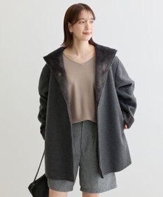 Green Parks 洗える　Ｖネックドルマンニットプルオーバー