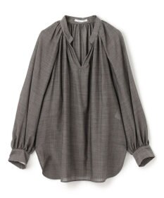 BEIGE， 【洗える】MOYE / シアーウールパフスリーブブラウス