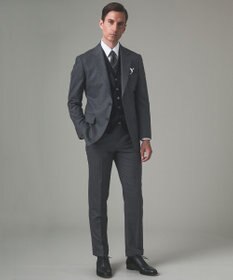 GOTAIRIKU 体温調整に【洗える/チクチクしにくい/ピリングしにくい】イタリア糸 ハイゲージ ベスト_WOOL100%