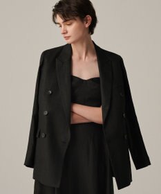 uncrave ヘリンボーン リネン ジャケット（uncrave WHITE）