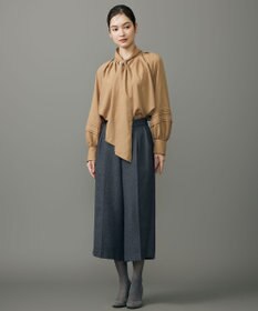 自由区 【カタログ掲載】ソフトスパンビエラボウタイ ブラウス