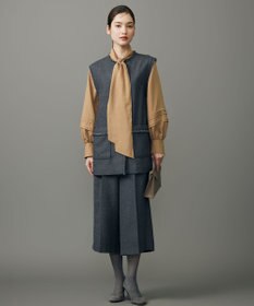 自由区 【カタログ掲載】ソフトスパンビエラボウタイ ブラウス