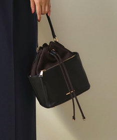 23区 スエード コンビ ドロスト バッグ ブラック系