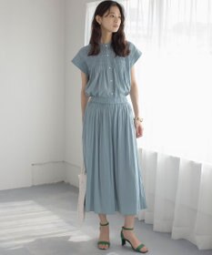 組曲 L 【春夏のNEWカラー登場】ギャザーライトデシン パンツ