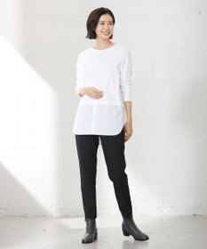 J.PRESS LADIES L 【WEB限定カラーあり・洗える】T/Rアルガンシルク テーパード パンツ