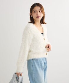 Green Parks ・Ｐｅｔｉｔ　Ｆｌｅｕｒ　シャギーニットカーディガン