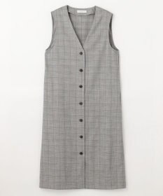 ANY 【2WAY・洗える】Vネック ジレワンピース