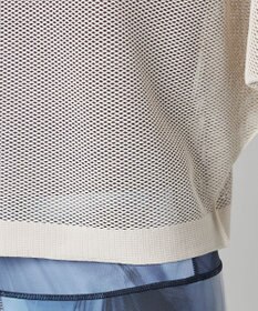 Chacott Chacott BALANCE【ノーソイングニット】７分袖メッシュニットＴシャツ