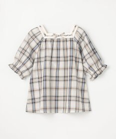 組曲 KIDS 【110-140㎝】プランタンチェック ブラウス