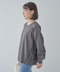 Green Parks グログランテープ配色ドッキングプルオーバー