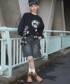 WEGO 【ユニセックス着用ITEM】フォトペーストグラフィックプルオーバー