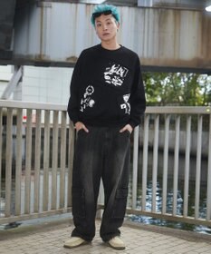 WEGO 【ユニセックス着用ITEM】フォトペーストグラフィックプルオーバー