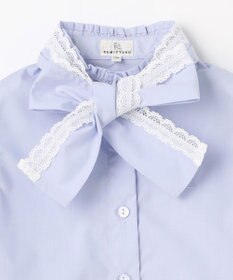 組曲 KIDS 【110-140㎝】 レースリボンタイブラウス