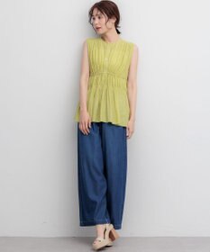 組曲 【先行予約】ライトオンスデニム ワイドシルエットパンツ