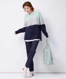 23区 【洗える】ウォームストレッチ テーパード パンツ