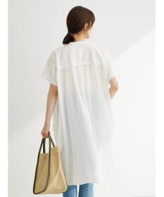 Green Parks インド綿 　ギャザー５分袖チュニック