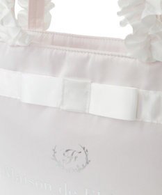 Maison de FLEUR ブランドロゴフリルハンドルトートMバッグ