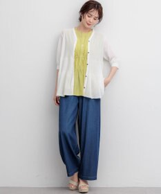 組曲 【先行予約】ライトオンスデニム ワイドシルエットパンツ