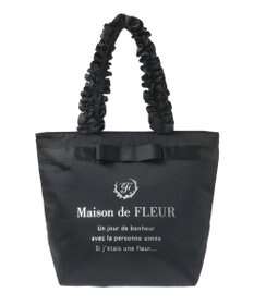 Maison de FLEUR ブランドロゴフリルハンドルトートMバッグ