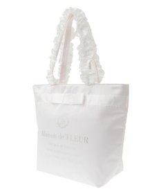 Maison de FLEUR ブランドロゴフリルハンドルトートMバッグ