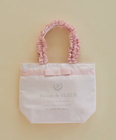 Maison de FLEUR ブランドロゴフリルハンドルトートMバッグ