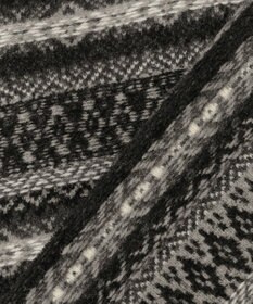 JOSEPH ABBOUD MOUNTAIN 【軽量/ソフト】ラム×モールジャカード ニットブルゾン