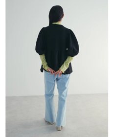 Green Parks armonia. ウエストギャザー袖ボリュームニット