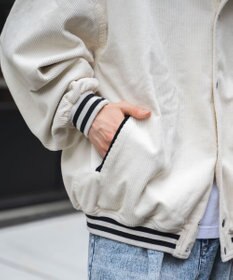 WEGO ヴィンテージコーデュロイスタジャン