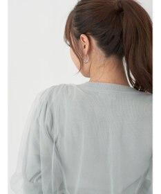 earth music&ecology チュールドッキングニットプルオーバー